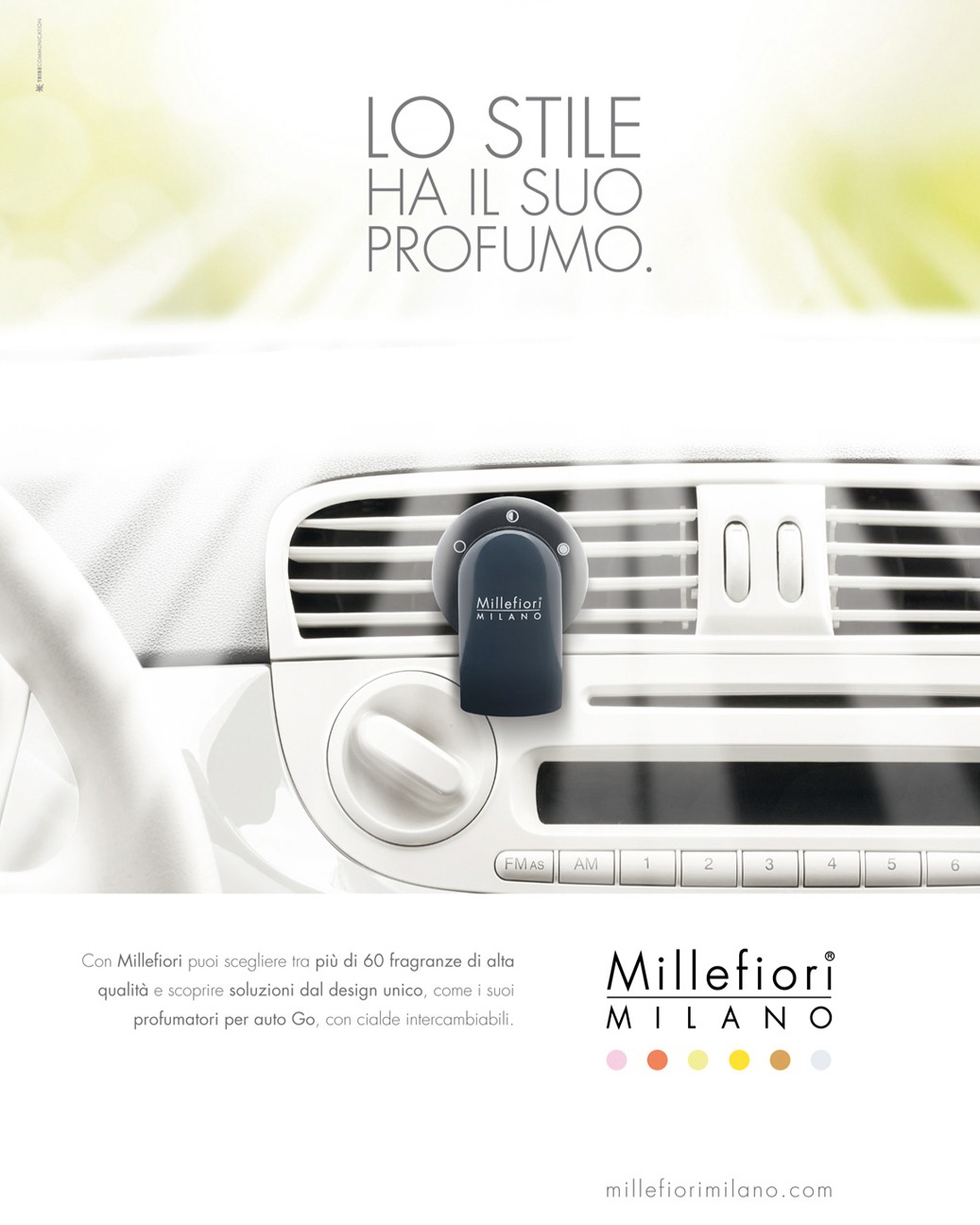 GO refillable car diffuser by Millefiori Milano, view 4