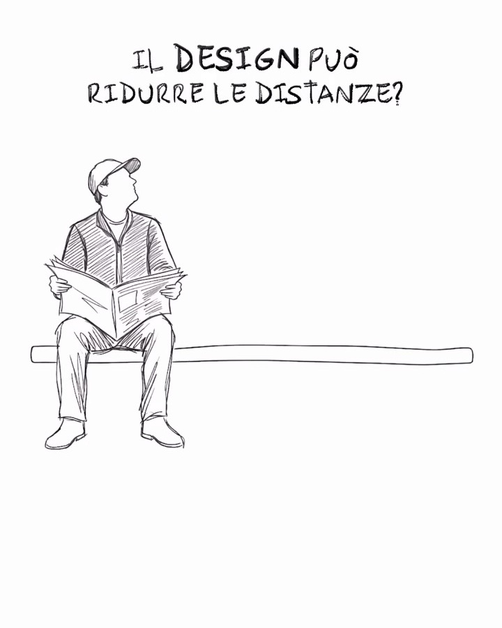 Bench Love, fotogramma del teaser con la domanda Il design può ridurre le distanze?