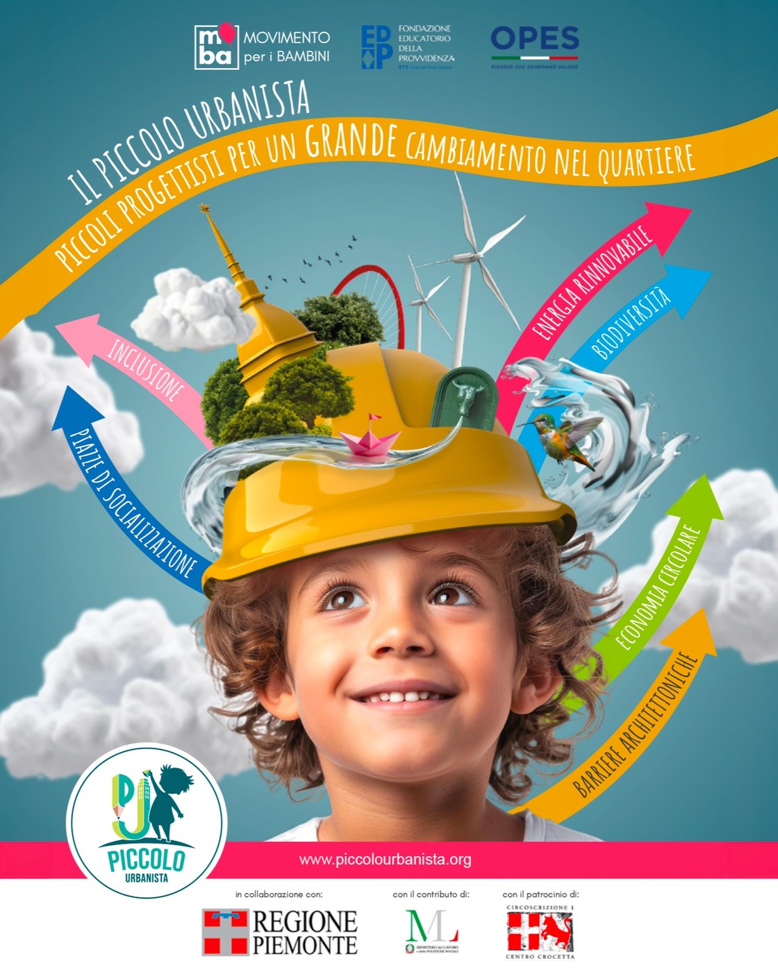 Locandina Il Piccolo Urbanista, piccoli progettisti per un grande cambiamento nel quartiere